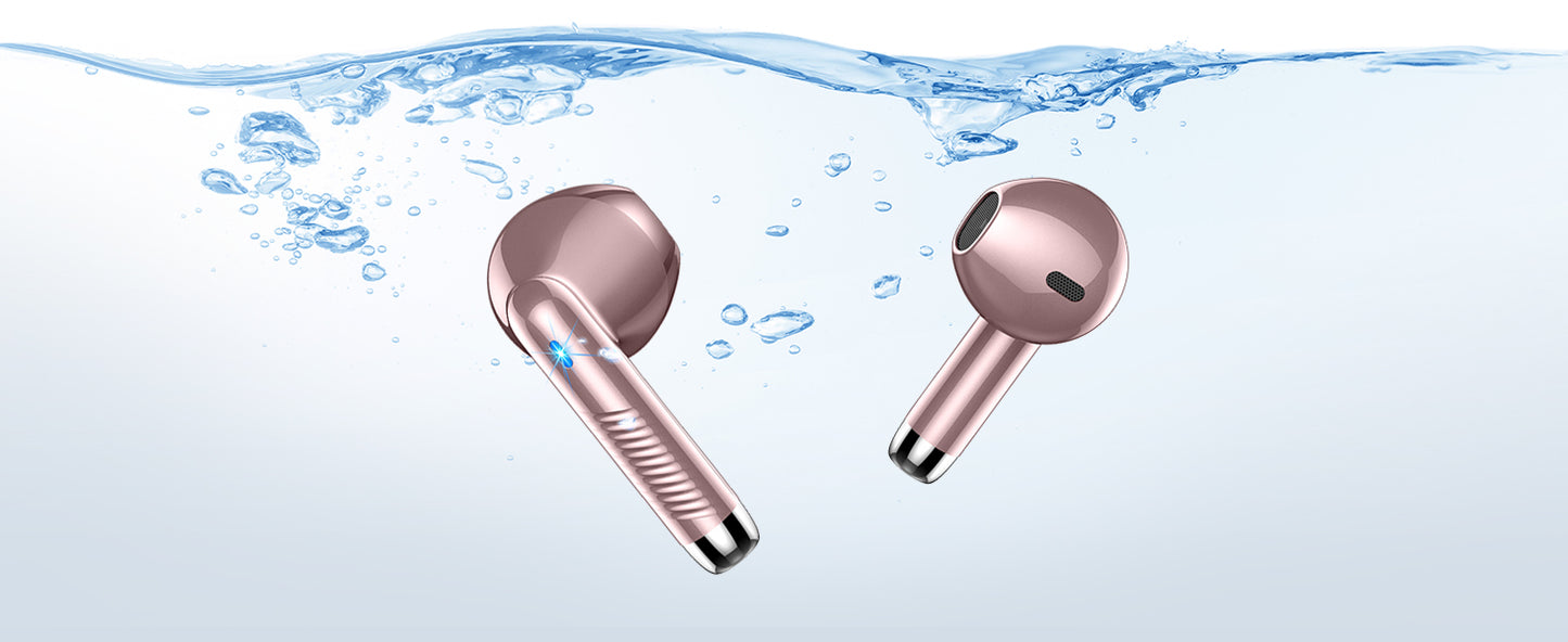 DRSAEC Wireless Earbuds, Bluetooth 5.3 Ear Buds LED Power Display Headphones, in-Ear Noise Cancelling Mic, 40H Playback.