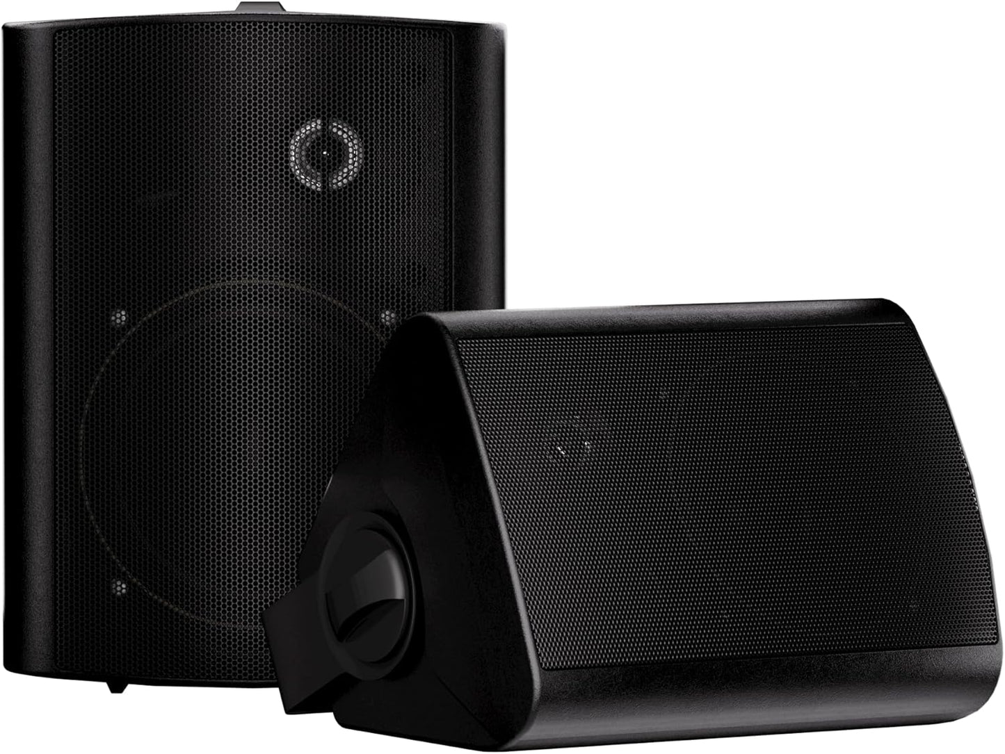 Herdio 5.25'' 300W 2PCS Passive Wired Indoor Outdoor Speakers Patio Deck Speakers All Weather Wall Mount System For Garden Home