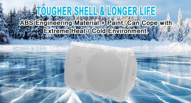Herdio 4PCS 6.5‘’ 800W Outdoor Bluetooth Speakers Waterproof Wall Mounted Sound System With Multifunctional Amplifier For Patio