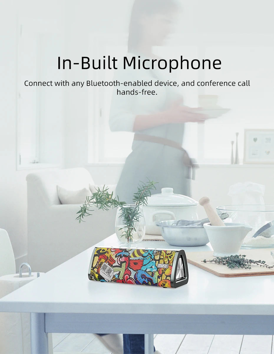 mifa A10+ Portable bluetooth speaker 360° Stereo Sound 20W IPX7 waterproof wireless bluetooth 5.0 speaker 24-Hour Play time