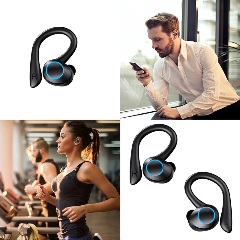 Wireless 5.0 Headphone Touch Control Sports Waterproof Bluetooth Earphone HiFi 9D Bass Stereo Earphone Headset With Microphone