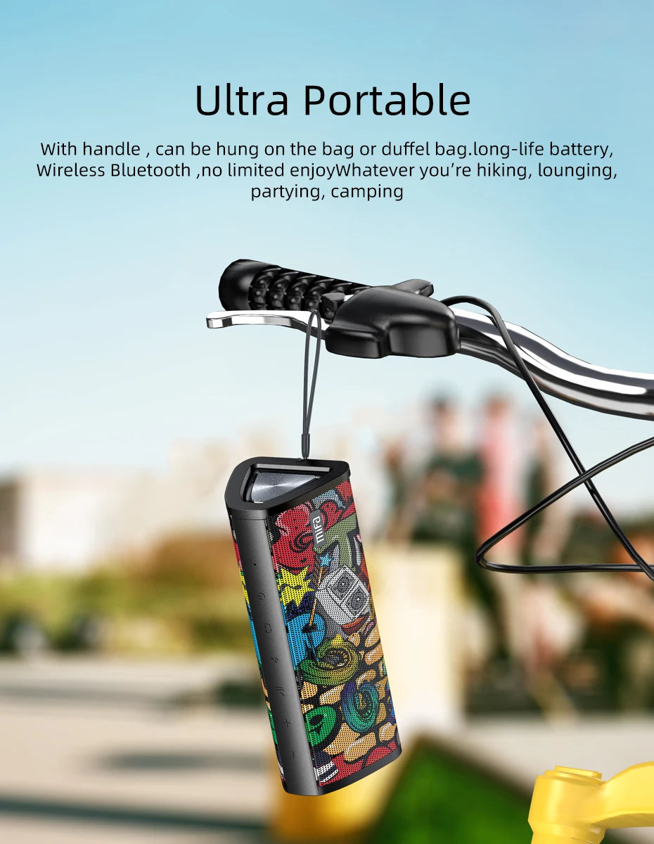 mifa A10+ Portable bluetooth speaker 360° Stereo Sound 20W IPX7 waterproof wireless bluetooth 5.0 speaker 24-Hour Play time