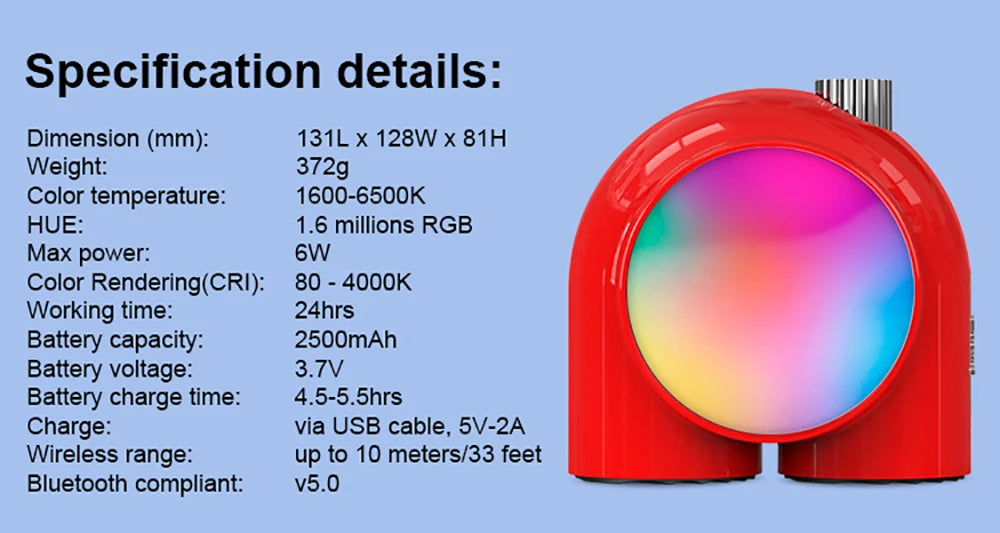 Divoom Planet-9 Decorative Mood Lamp with Programmable RGB LED Light Effects, Neon Light Atmosphere Bedside Lamp, Music Control