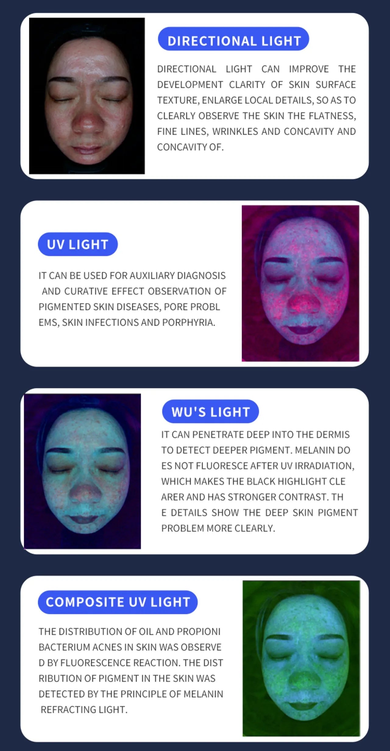 Profession Skin Analysis Scanner 15.6/21.5 inch Skin Analyzer Machine Facial Skin Analyzer Machine Scalp Analyzer Multi-Language