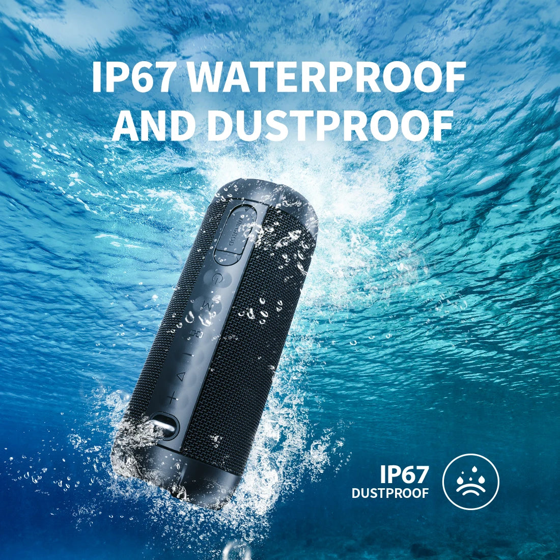 mifa WildRod Portable Bluetooth Speaker Wireless Outdoor camping Speaker, Bluetooth 5.3 Streaming,IP67 Waterproof and Dustproof