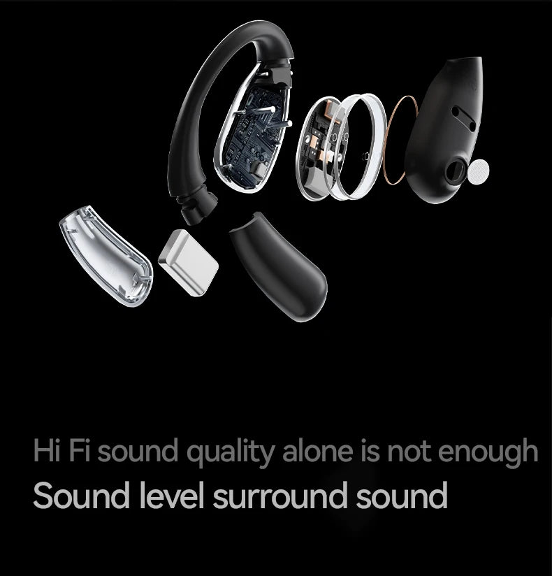 MINISO X28 Bluetooth Headset 5.4 Sports Headset Button Control Noise Cancelling Foldable Ear Hanging Headphones 48 Hours Of Lon