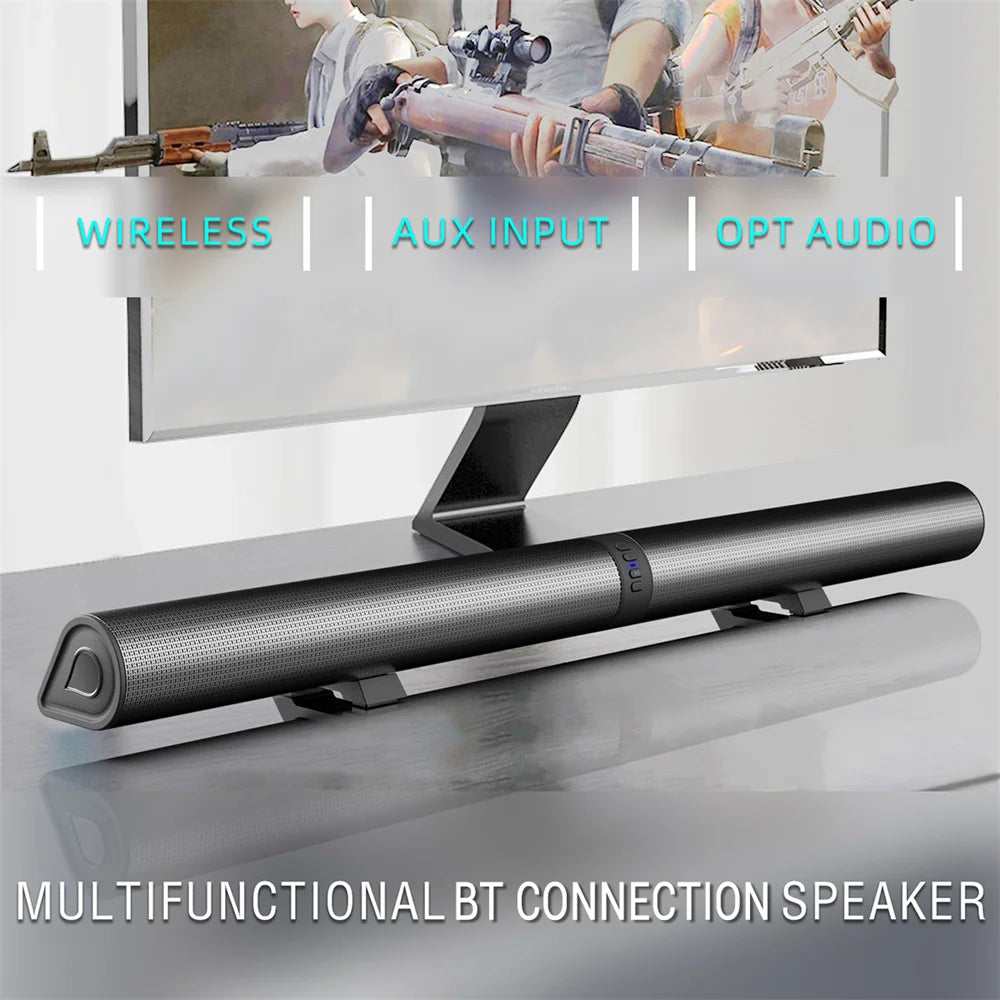 Sound Bar TV Sound System Wireless Bluetooth 4 Speaker Subwoofer Home Theater High Quality Portable Rechargeable 2 in 1 Speaker