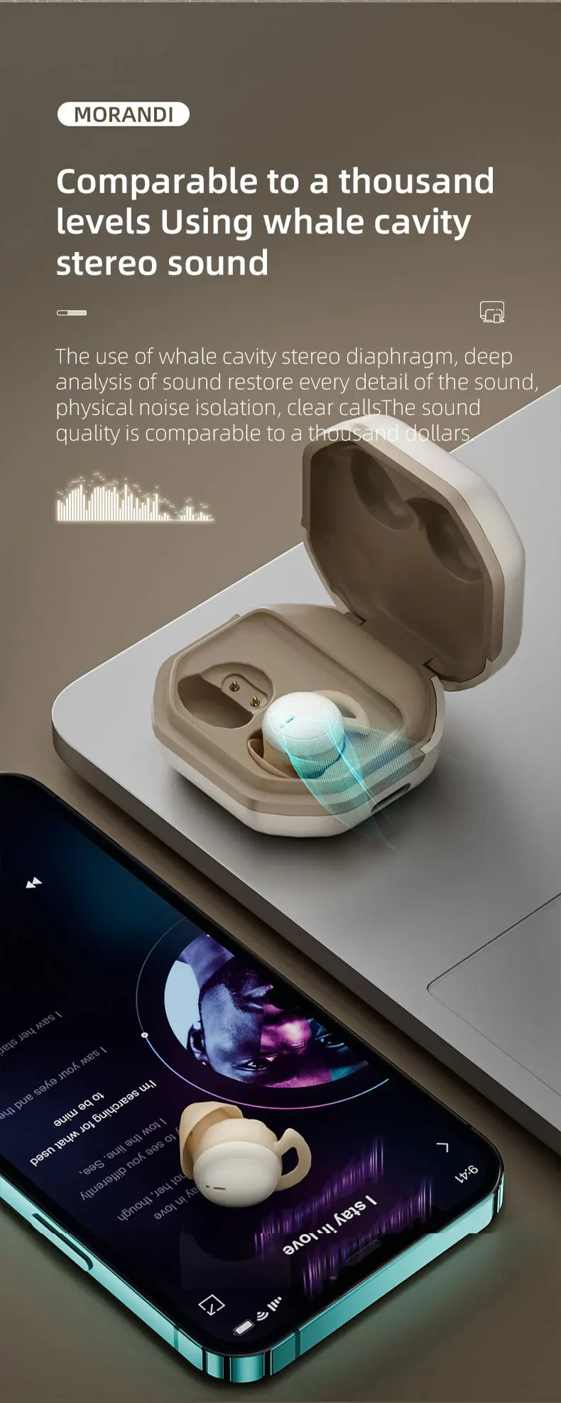 Wireless Bluetooth Earphone Noise Cancelling Earbuds Headphone Headset Blutooth Phone Cellphone in Ear Buds Mini TWS Blootooth