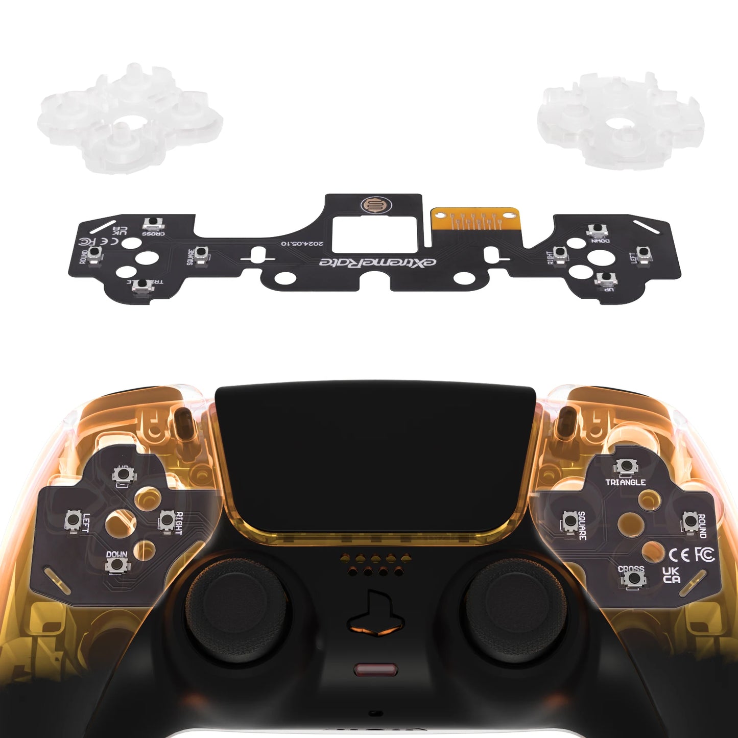 eXtremeRate Face Clicky Kit V3, Custom Tactile Switch Dpad Action Buttons, Mouse Click Kit for ps5 Controller BDM-010 BDM-020
