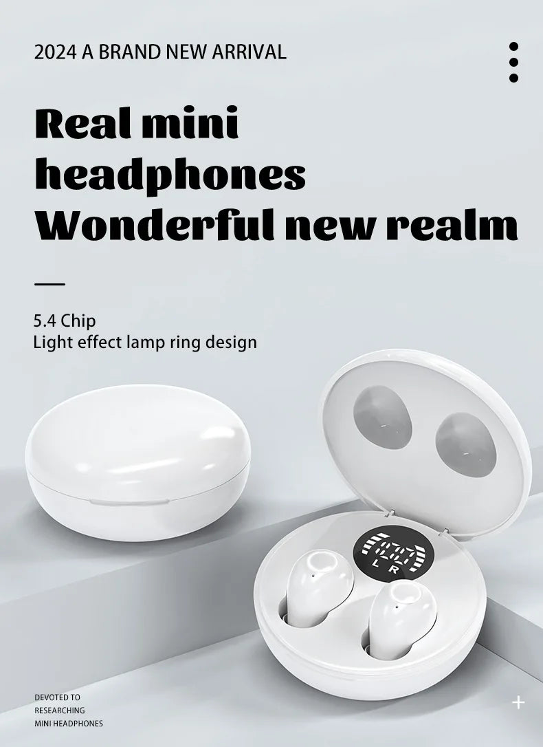 SK31 Mini Sleeping 5.4 Bluetooth Earphone Wireless Headphones Sport Running Invisible Earbuds HIFI Bass For Xiaomi Redmi Headset
