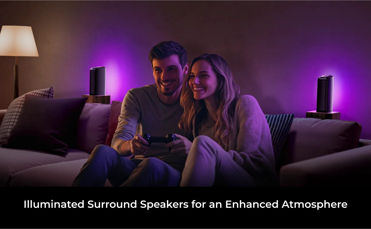 ULTIMEA 7.1 Surround Sound Bar with 2 Surround Speakers & 6.5" Subwoofer, Surround Sound System for TV with RGB, APP Control