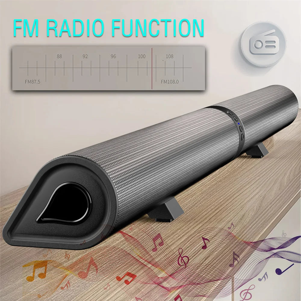 Sound Bar TV Sound System Wireless Bluetooth 4 Speaker Subwoofer Home Theater High Quality Portable Rechargeable 2 in 1 Speaker