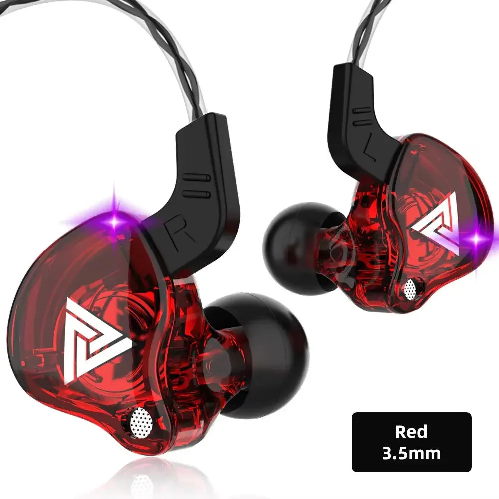 QKZ AK6 In Ear Earphone 6 Dynamic Driver Unit Headphone With Mic Stereo Sports HiFi Subwoofer Headset Monitor Earbuds For iPhone