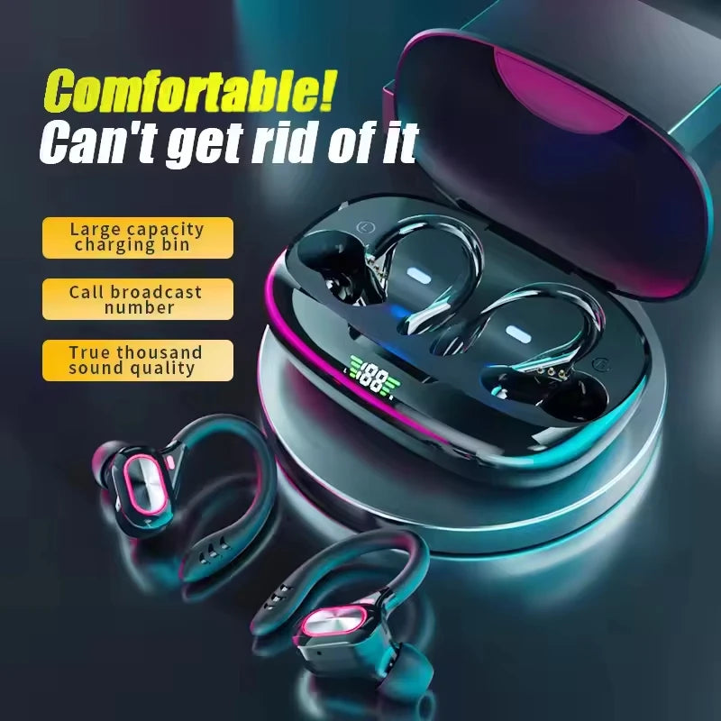 S730 Wireless Bluetooth Earphones Sports Ear Hook 9D High Fidelity Stereo Waterproof Earphones In Ear Microphone