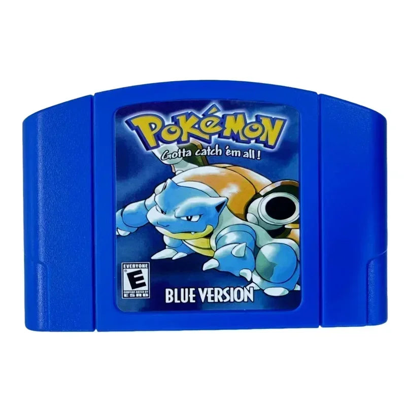 N64 USA Version 64 Bit Console Video Games Cartridge for Pokemon Crystal Gold Silver Stadium 1 2 Hobby Collection Gift Toys