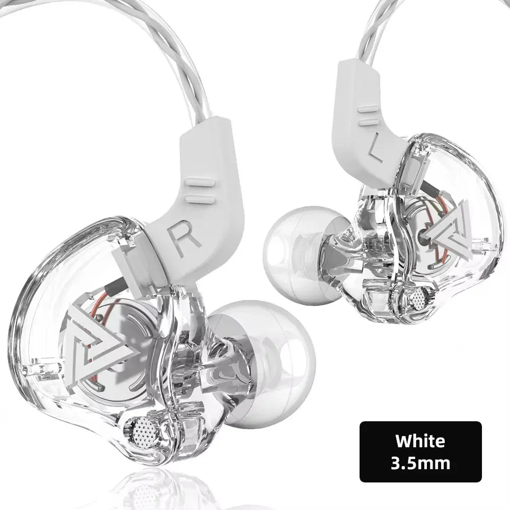 QKZ AK6 In Ear Earphone 6 Dynamic Driver Unit Headphone With Mic Stereo Sports HiFi Subwoofer Headset Monitor Earbuds For iPhone