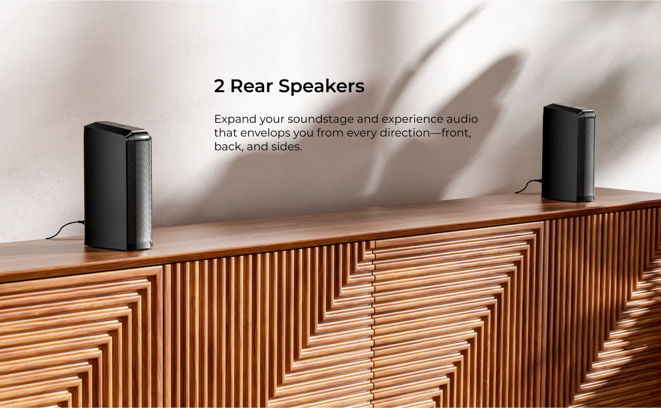 ULTIMEA 7.1 Surround Sound Bar with 2 Surround Speakers & 6.5" Subwoofer, Surround Sound System for TV with RGB, APP Control