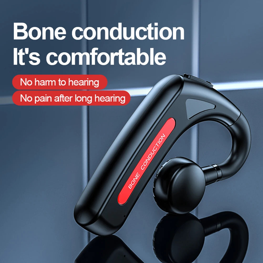 Bone Conduction Headphone M-618 Ear Hook Bluetooth Earphones Handsfree Wireless Sport Headset IPX5 Waterproof With Microphone