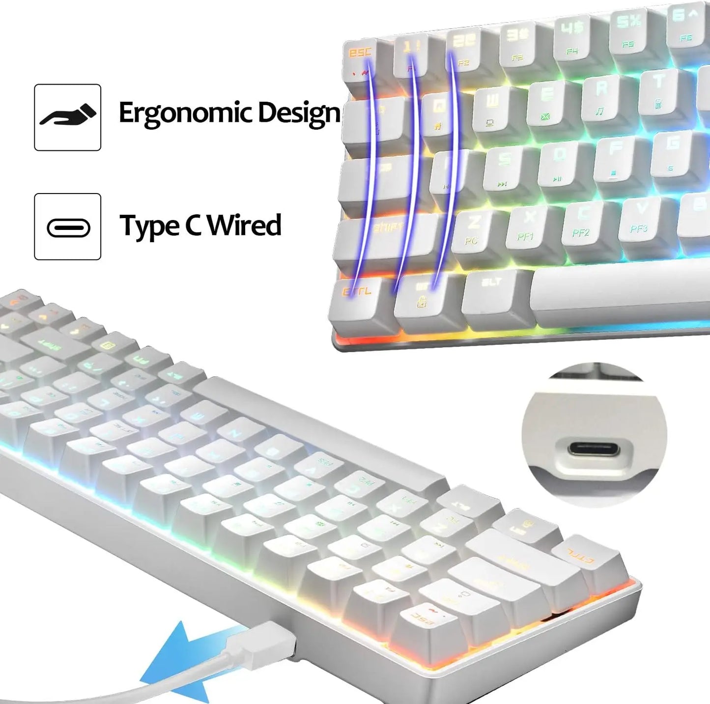 MAMBASNAKE x ZIYOULANG MK14 Wired Gaming Keyboard Buy 2 get 1 free total 3!!!