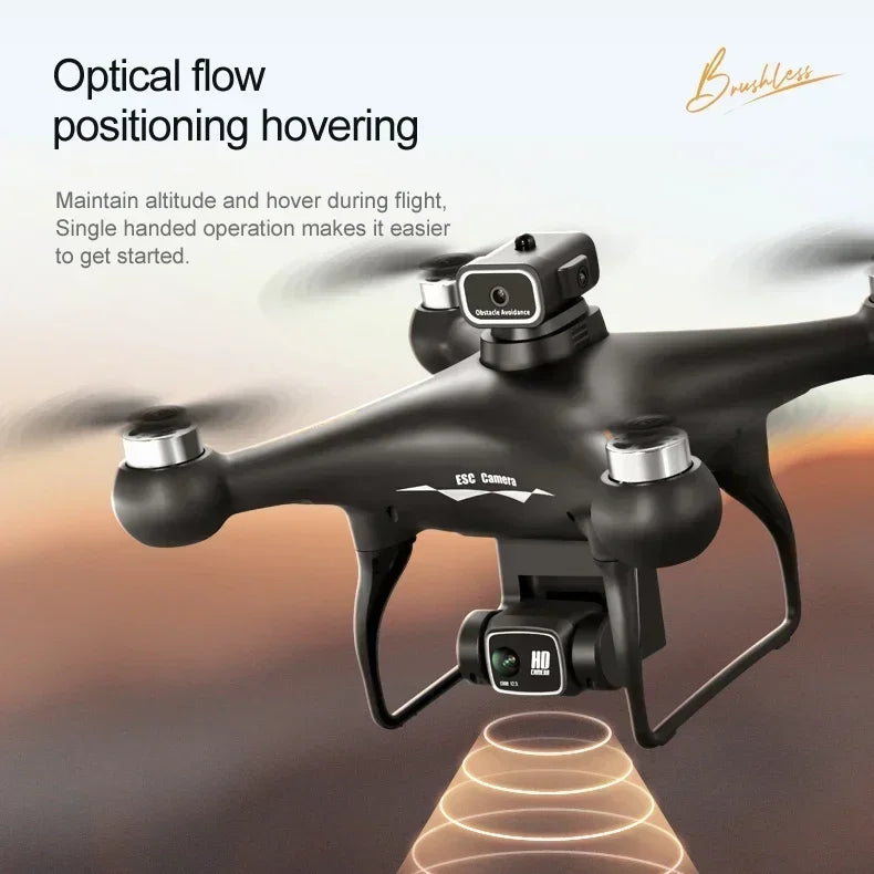 2025 New S116 MAX 8K Drone 3 Batteries+WIFI FPVDual Camera Ptical Flow 360° Obstacle Avoidance Brushless Motor RC Quadcopter