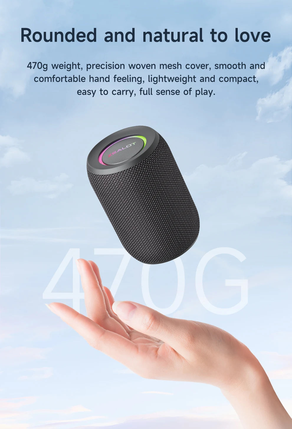 S32PRO Mini Bluetooth Speaker Portable Wireless Column HIFI Stereo Waterproof Sound Box 15W Wireless Speaker for Outdoor
