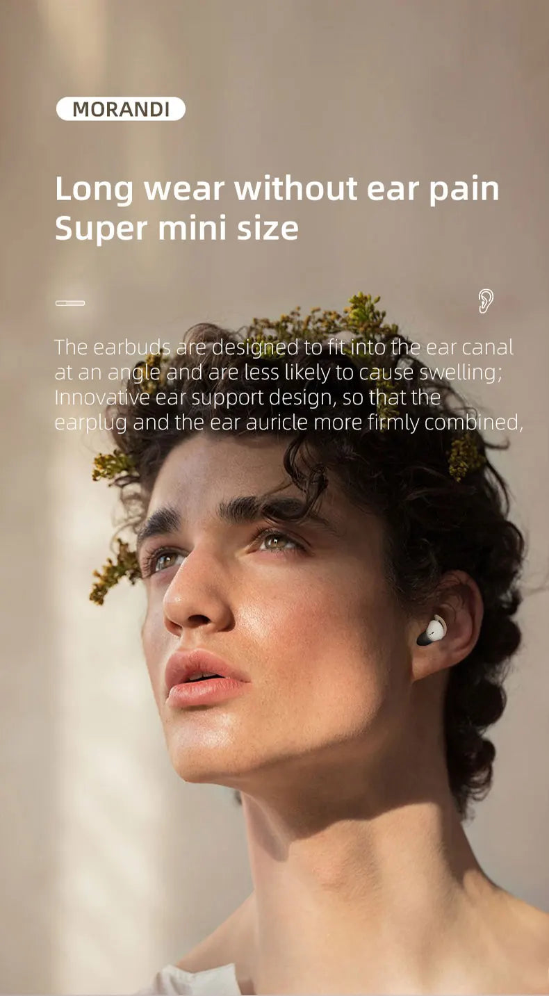 Wireless Bluetooth Earphone Noise Cancelling Earbuds Headphone Headset Blutooth Phone Cellphone in Ear Buds Mini TWS Blootooth