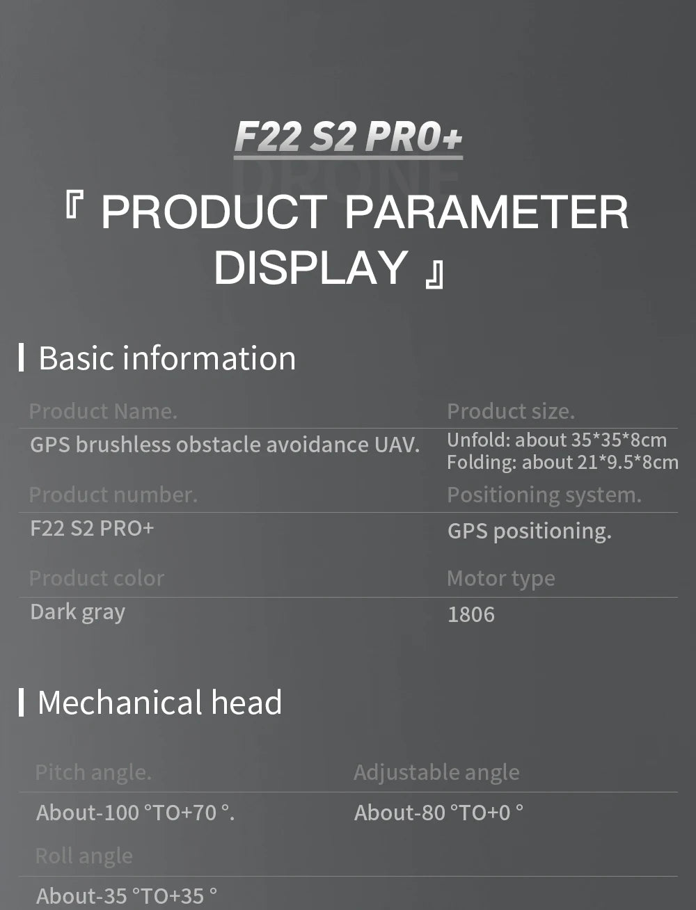 SJRC F22 S2XR PRO+ GPS Professional Drone With 4K EIS Camera Obstacle Avoidance Drones 2Axis Stabilized Gimbal 6KM RC Quadcopter