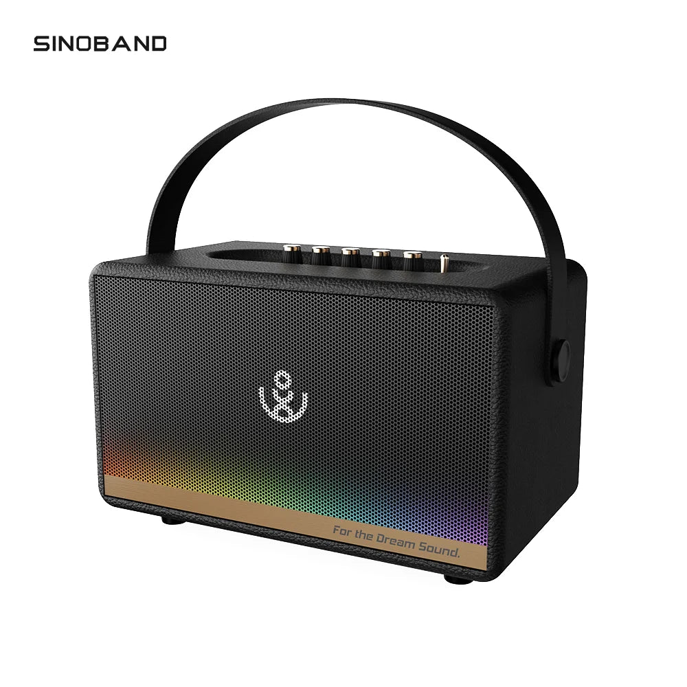 XDOBO Mirage 130W High Power Portable Wireless Bluetooth-Compatiable Speaker Home Karaoke Sound Box 10400mAh Power Bank Function