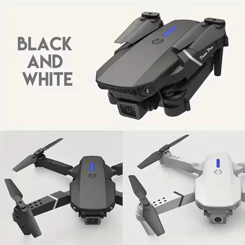 E88Pro 4K FPV Drone 1080P HD Camera Portable Foldable Design Stable Height Hold Best Christmas Gift Professional RC Aircraft