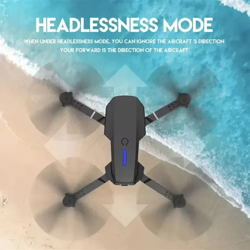 E88Pro 4K FPV Drone 1080P HD Camera Portable Foldable Design Stable Height Hold Best Christmas Gift Professional RC Aircraft