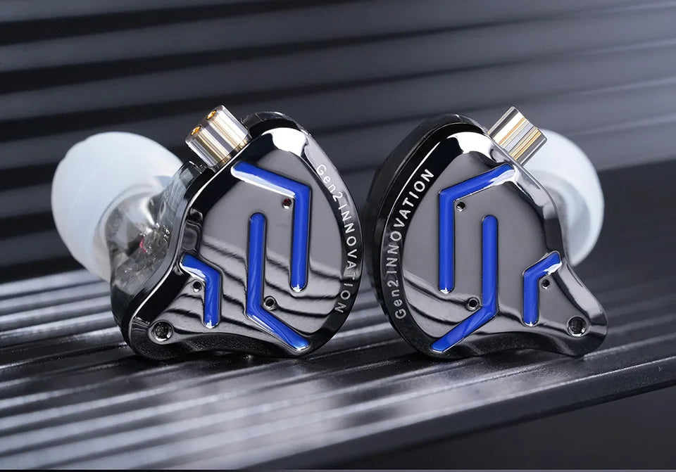 KZ-ZSN Pro 2 In Ear Metal Earphones, HiFi Bass Headphone, Monitor Earbuds, Esporte Headset Cancelamento de Ruído, 1BA + 1DD Tecn