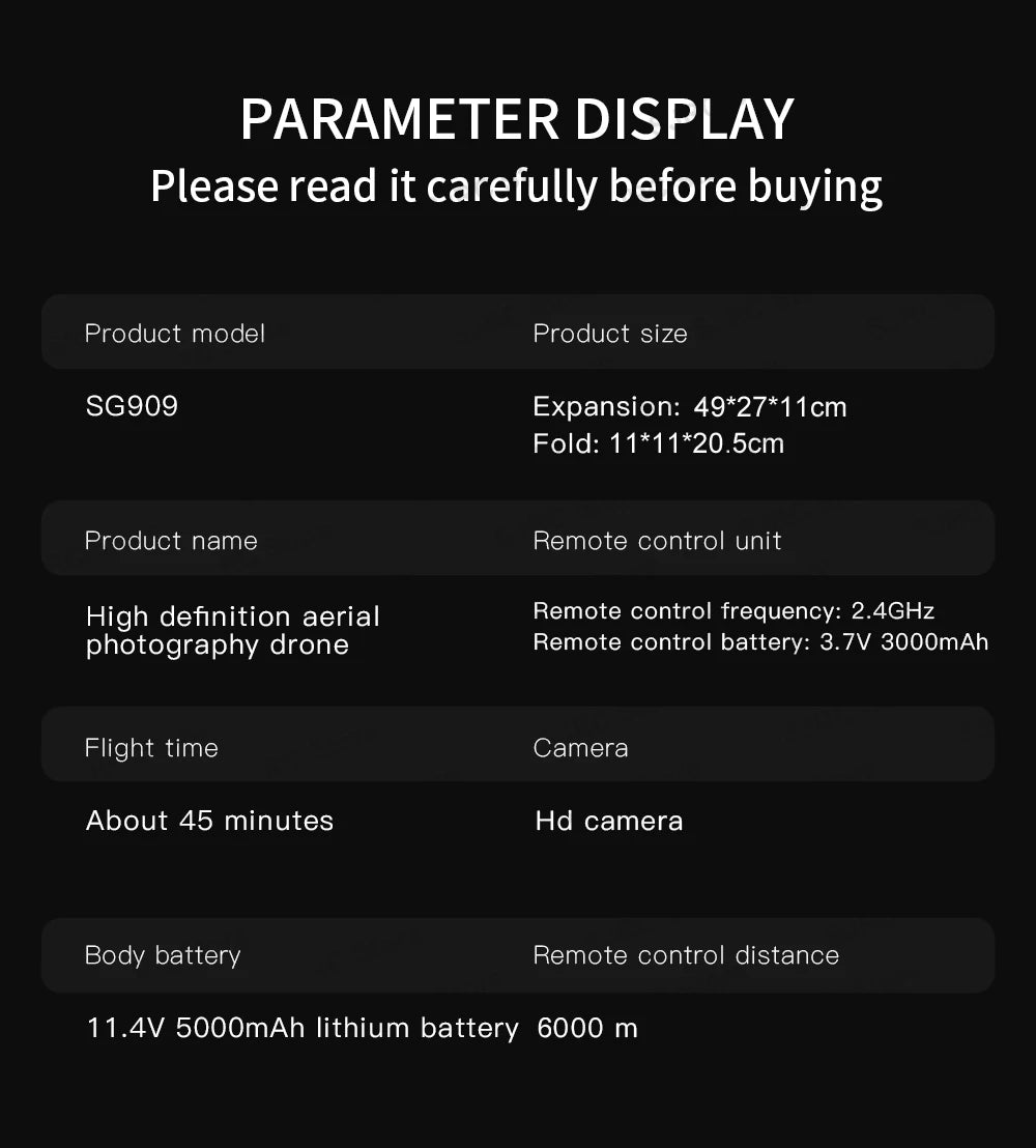 ZLL SG909 MAX GPS Drone With 4K Camera 6KM Touch Screen RC Profesional Drone 360° obstacle avoidance Foldable RC Quadcopter