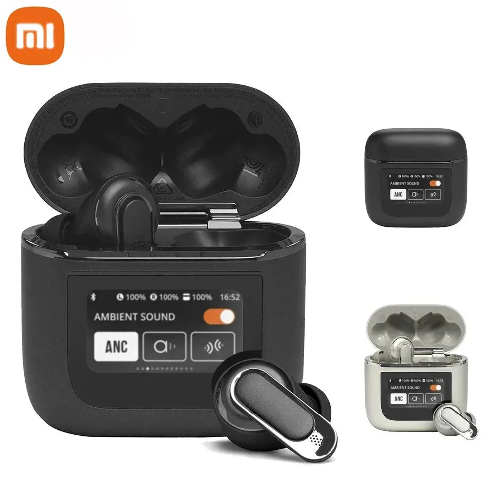 Xiaomi TWS V8 ANC+ENC wireless Bluetooth noise cancelling headphones with microphone, in ear touch screen headphones