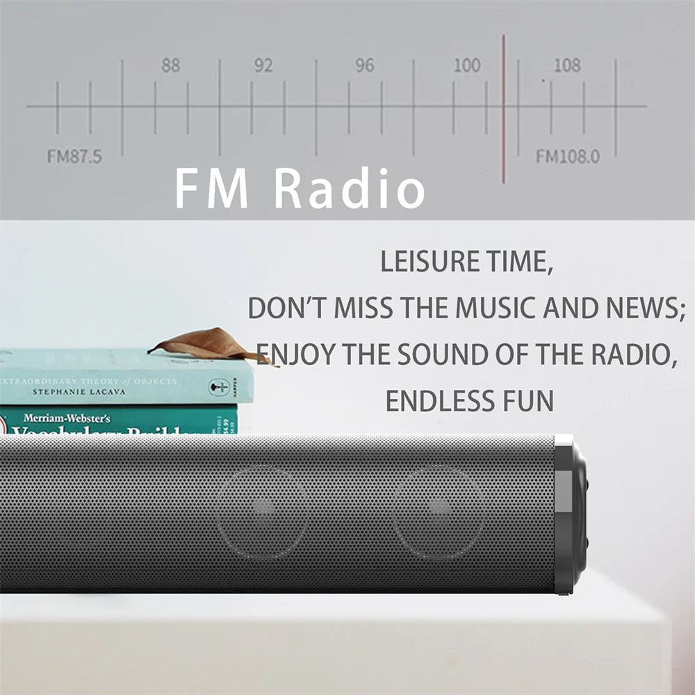 Sound Bar TV Sound System Bluetooth Speaker Wireless Subwoofer Bass Home Theater Rechargeable Lound Portable Speaker