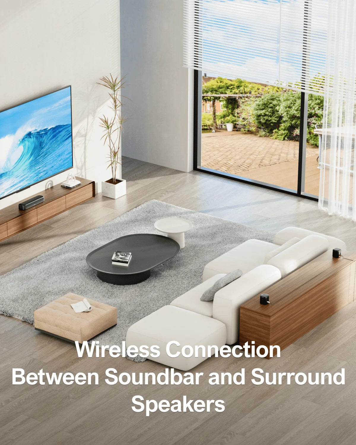 ULTIMEA 5.1 Virtual Surround Sound Bar for Smart TV, Soundbar with Surround Sound System for Home Theater, APP Control, Aura A30