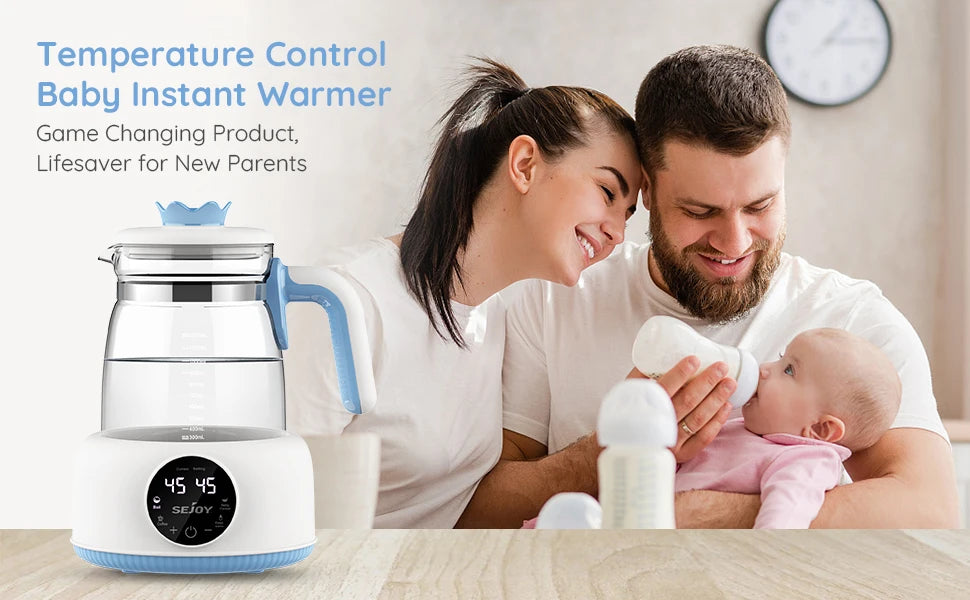 Bottle Warmer comfyer, Baby Bottle Warmer with LCD Display and Timer,110v 600W Electric Baby Formula Kettle for Boil,Coffee,Tea