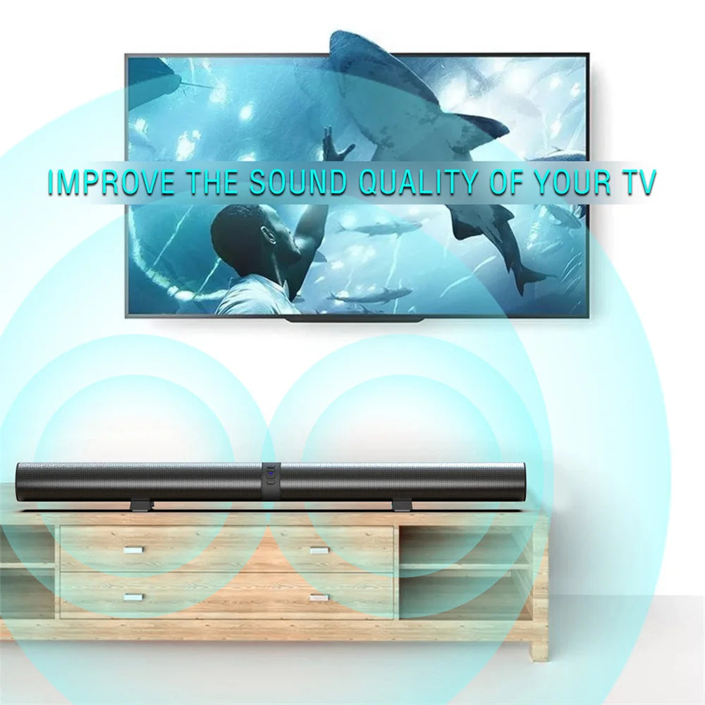 Sound Bar TV Sound System Wireless Bluetooth 4 Speaker Subwoofer Home Theater High Quality Portable Rechargeable 2 in 1 Speaker