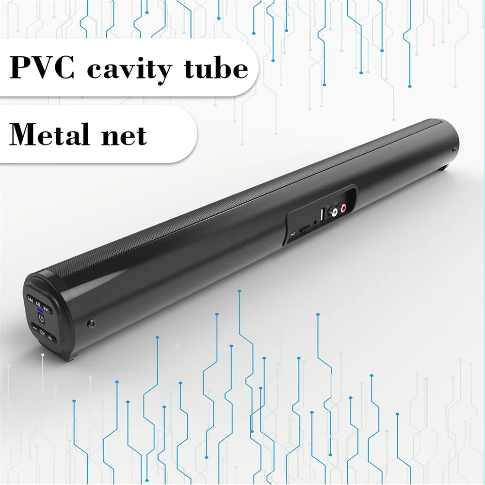 Sound Bar TV Sound System Bluetooth Speaker Wireless Subwoofer Bass Home Theater Rechargeable Lound Portable Speaker