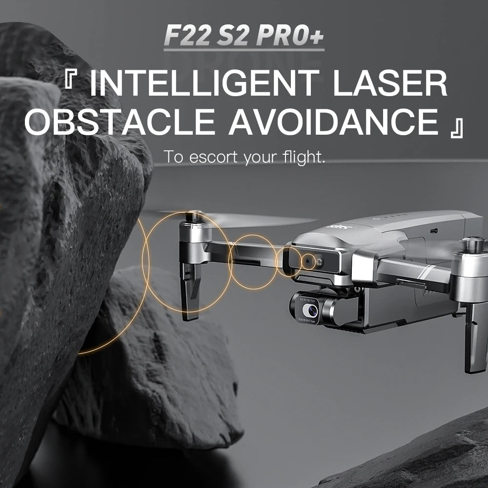 SJRC F22 S2XR PRO+ GPS Professional Drone With 4K EIS Camera Obstacle Avoidance Drones 2Axis Stabilized Gimbal 6KM RC Quadcopter