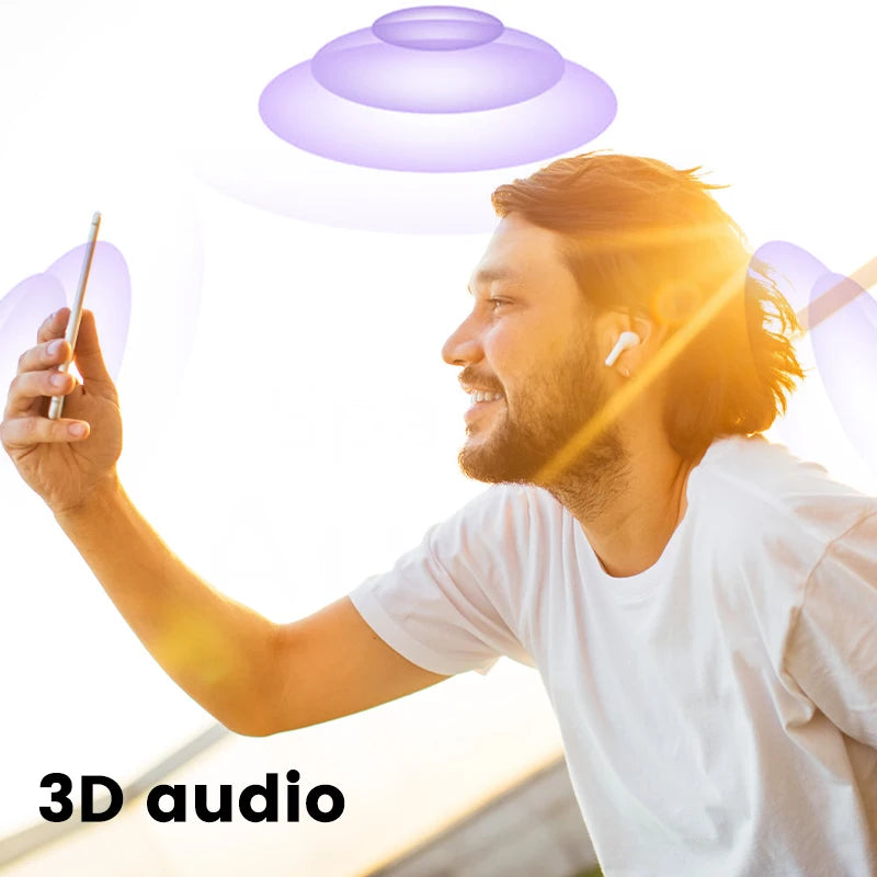 New Bluetooth Earphones TWS Touch Screen Mini Earphones Wireless Headphone Mic Noise Reduction Earbuds In Ear Headphone