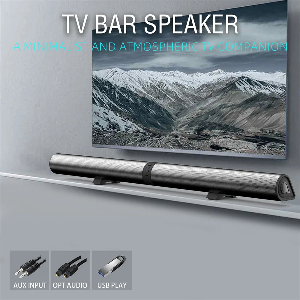 Sound Bar TV Sound System Wireless Bluetooth 4 Speaker Subwoofer Home Theater High Quality Portable Rechargeable 2 in 1 Speaker