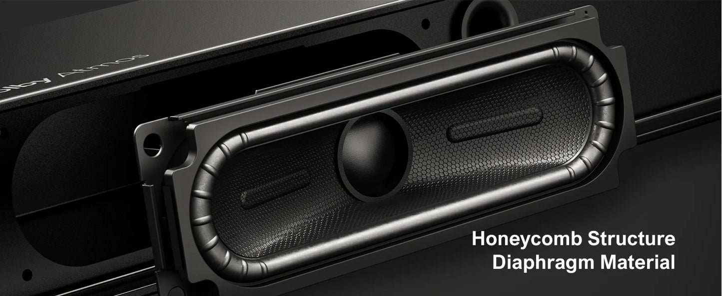 ULTIMEA 5.1.2 Dolby Atmos Soundbar, 360° ASL-Aural Spatial & Localization Technology, 4K HDR Pass-through Bluetooth Home Theater