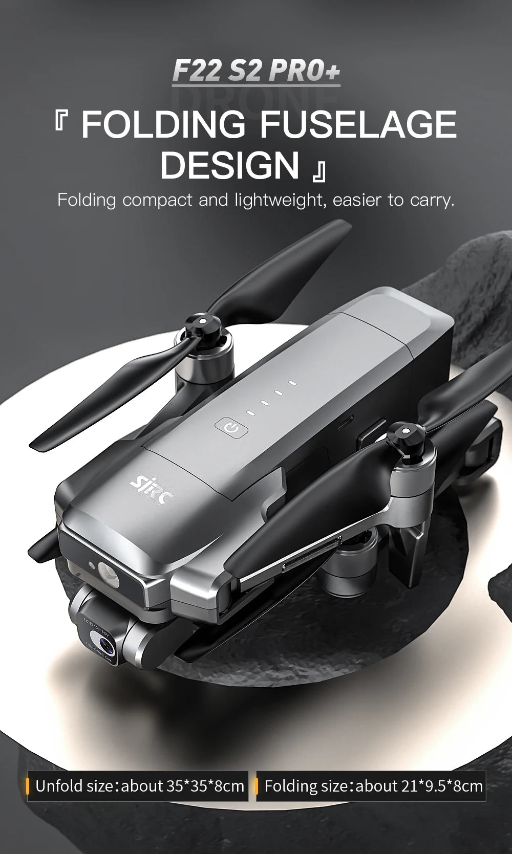 SJRC F22 S2XR PRO+ GPS Professional Drone With 4K EIS Camera Obstacle Avoidance Drones 2Axis Stabilized Gimbal 6KM RC Quadcopter