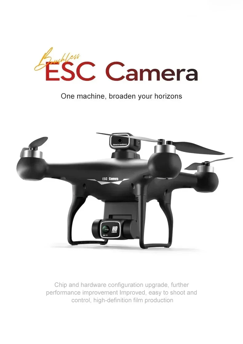2025 New S116 MAX 8K Drone 3 Batteries+WIFI FPVDual Camera Ptical Flow 360° Obstacle Avoidance Brushless Motor RC Quadcopter