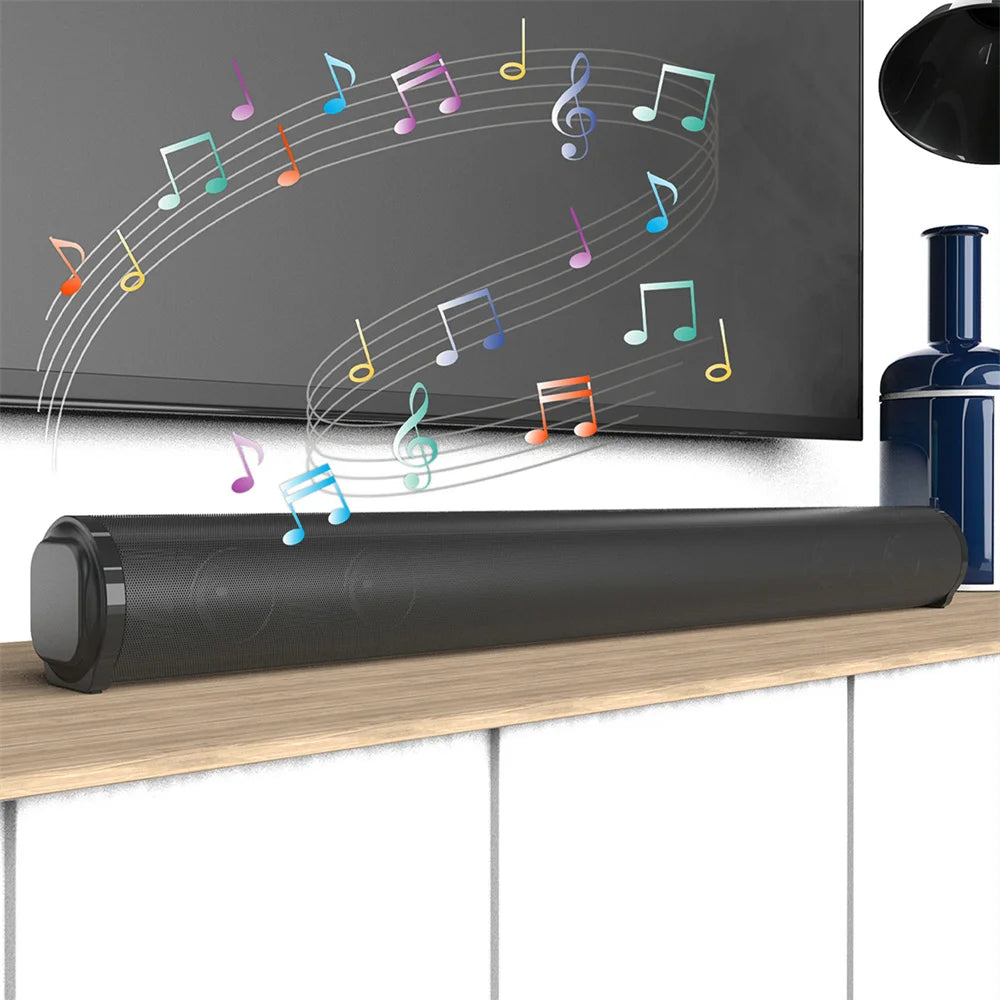 Sound Bar TV Sound System Bluetooth Speaker Wireless Subwoofer Bass Home Theater Rechargeable Lound Portable Speaker