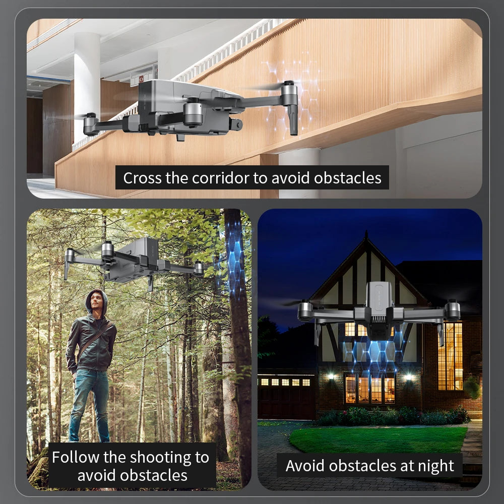 SJRC F22 S2XR PRO+ GPS Professional Drone With 4K EIS Camera Obstacle Avoidance Drones 2Axis Stabilized Gimbal 6KM RC Quadcopter