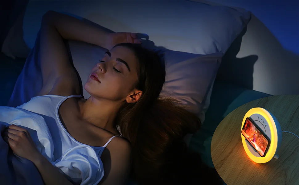 Bluetooth Speaker with Night Light, Wireless Charging, Perfect Teenage Birthday Gift for Tween Girls