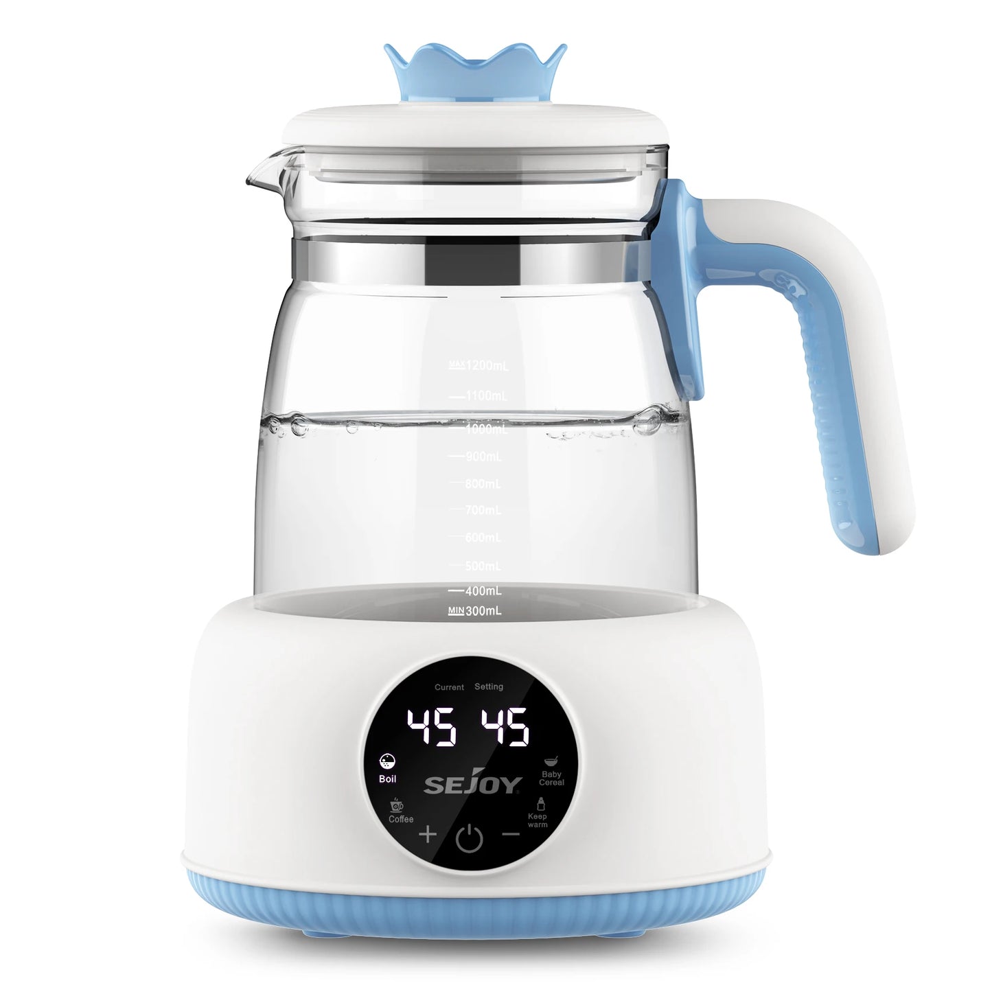 Bottle Warmer comfyer, Baby Bottle Warmer with LCD Display and Timer,110v 600W Electric Baby Formula Kettle for Boil,Coffee,Tea