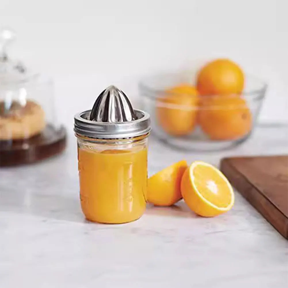 Stainless Steel Lemon Juicer Manual Citrus Juicer Citrus Lemon Juice Squeezer for Mason Jars