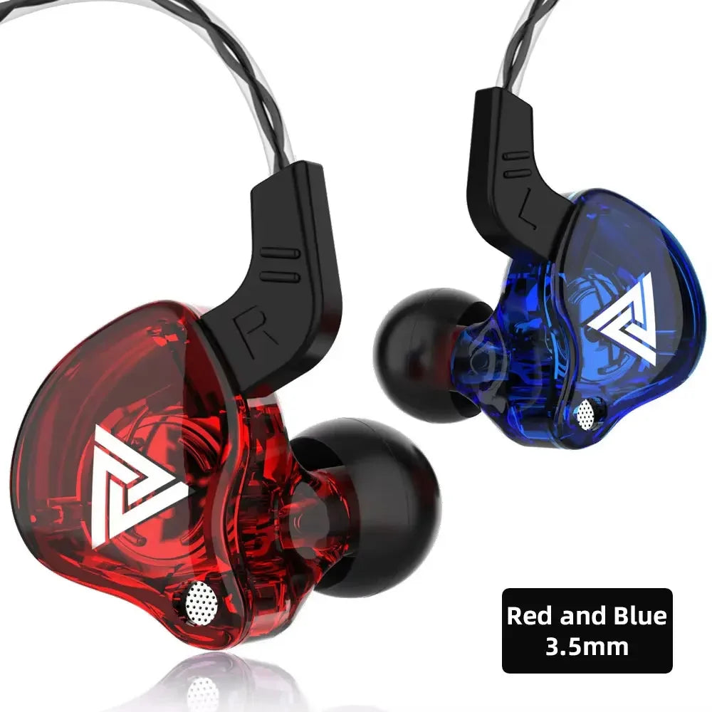 QKZ AK6 In Ear Earphone 6 Dynamic Driver Unit Headphone With Mic Stereo Sports HiFi Subwoofer Headset Monitor Earbuds For iPhone